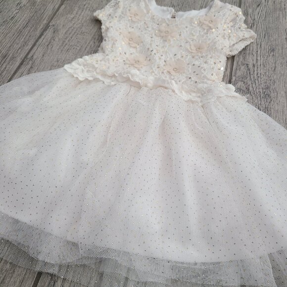 btween Baby girl Floral Lace & Tulle Holiday Party Dress Size 18M - Picture 4 of 8
